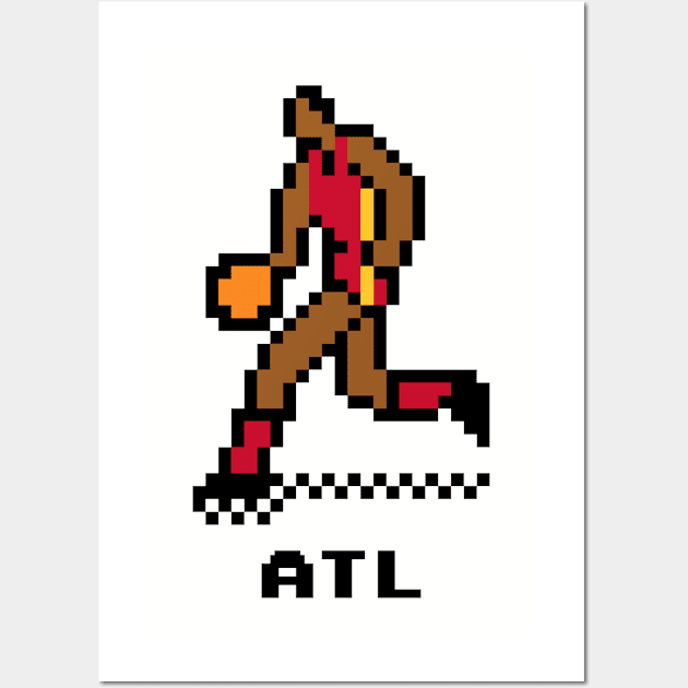 8-Bit Basketball - Atlanta Wall Art by The Pixel League